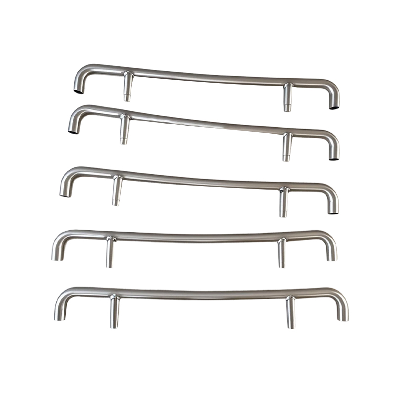 How do stainless steel electric train and subway handrails improve passengers' sense of security?