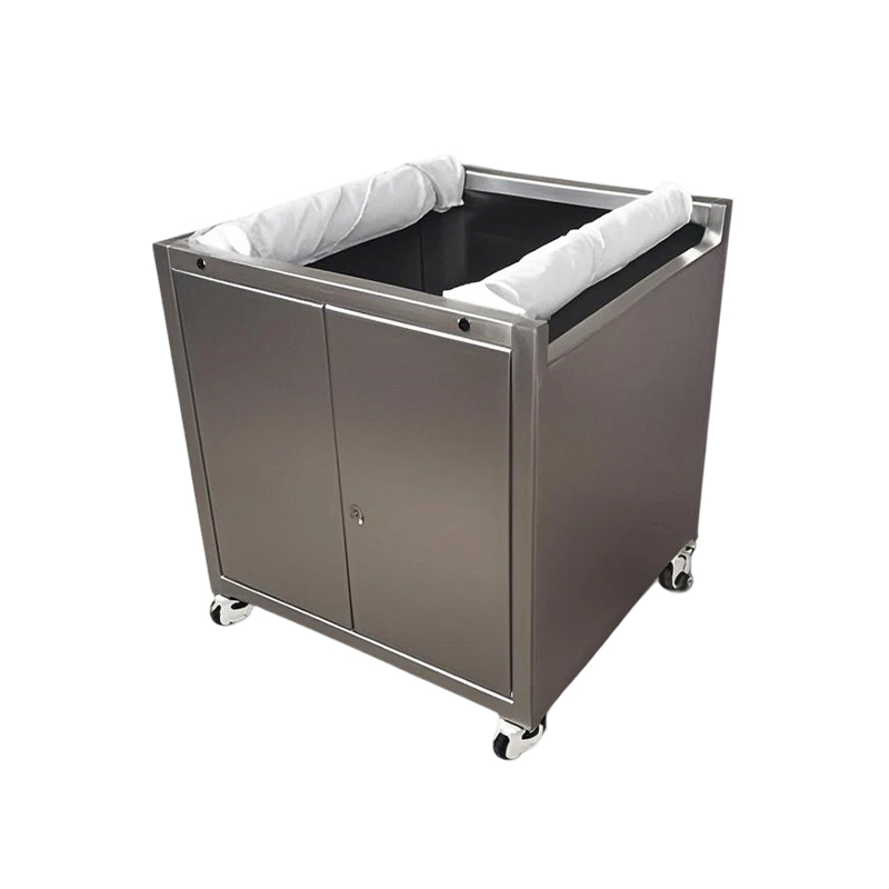 How can the internal layout design of stainless steel mobile cabinets optimize space utilization?